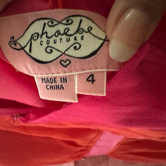 Orange-Red, Salmon Phoebe Couture Cocktail Dress - Picture 5 of 5